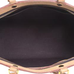 Pre Owned Louis Vuitton Amarante Monogram Vernis Brea MM Bag