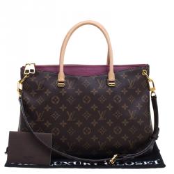 Pre Owned Louis Vuitton Aurore Monogram Canvas Pallas Bag