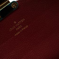 Louis Vuitton Cherry Leather Monogram Canvas Pallas Wallet