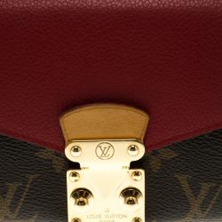 Louis Vuitton Cherry Leather Monogram Canvas Pallas Wallet