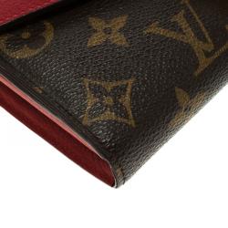 Louis Vuitton Cherry Leather Monogram Canvas Pallas Wallet