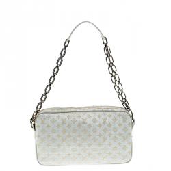 Pre Owned Louis Vuitton Silver Monogram Shine Mini Lin Limited Edition Mckenna Bag
