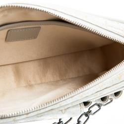 Pre Owned Louis Vuitton Silver Monogram Shine Mini Lin Limited Edition Mckenna Bag