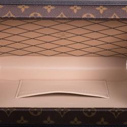 Pre Owned Louis Vuitton Black Monogram Canvas Petite Malle Bag