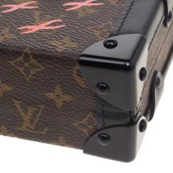 Pre Owned Louis Vuitton Black Monogram Canvas Petite Malle Bag