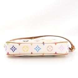 مملوكة مسبقًا Louis Vuitton White Monogram Multicolore Pochette Accessoires