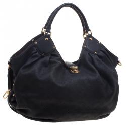 مملوكة مسبقًا حقيبة لوي فيتون جلد ماهينا مونوغرامي سوداء XL