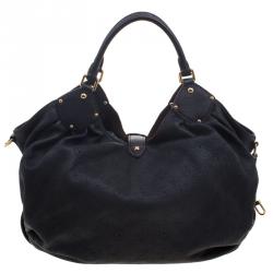 مملوكة مسبقًا حقيبة لوي فيتون جلد ماهينا مونوغرامي سوداء XL