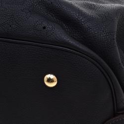 مملوكة مسبقًا حقيبة لوي فيتون جلد ماهينا مونوغرامي سوداء XL