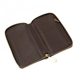 Pre Owned محفظة لوي فيتون زيبي كانفاس دامييه أيبين