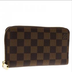 Pre Owned محفظة لوي فيتون زيبي كانفاس دامييه أيبين