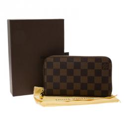 Pre Owned محفظة لوي فيتون زيبي كانفاس دامييه أيبين
