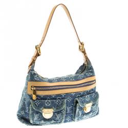مملوكة مسبقًا Louis Vuitton Blue Monogram Denim Baggy PM Bag