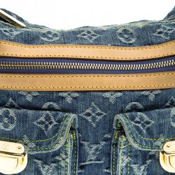 مملوكة مسبقًا Louis Vuitton Blue Monogram Denim Baggy PM Bag