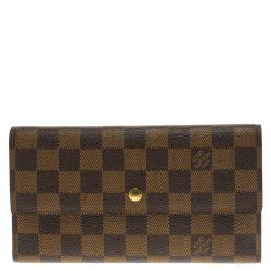 Louis Vuitton Damier Ebene Canvas Sarah Wallet
