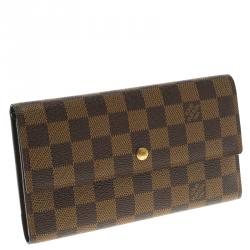 Louis Vuitton Damier Ebene Canvas Sarah Wallet
