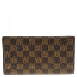 Louis Vuitton Damier Ebene Canvas Sarah Wallet