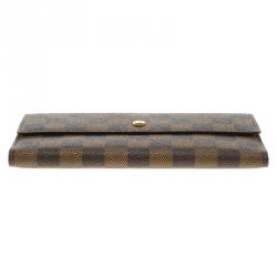 Louis Vuitton Damier Ebene Canvas Sarah Wallet