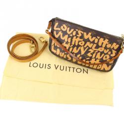 Louis Vuitton Beige Monogram Canvas Limited Edition Graffiti Stephen Sprouse Pochette Accessoiries