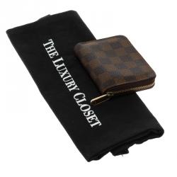 Pre Owned محفظة عملات معدنية لوي فيتون سيبي كانفاس دامييه أيبين