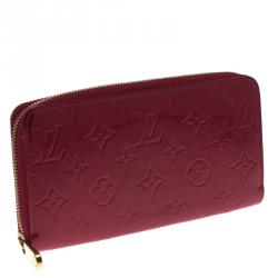 Louis Vuitton Red Monogram Vernis Zippy Wallet