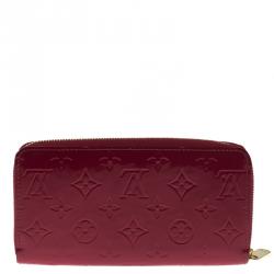 Louis Vuitton Red Monogram Vernis Zippy Wallet