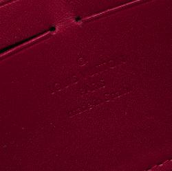 Louis Vuitton Red Monogram Vernis Zippy Wallet