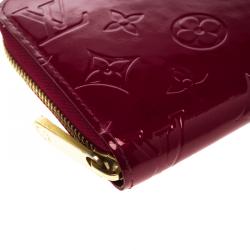Louis Vuitton Red Monogram Vernis Zippy Wallet