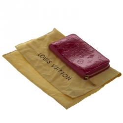 Louis Vuitton Red Monogram Vernis Zippy Wallet
