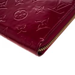 Louis Vuitton Red Monogram Vernis Zippy Wallet