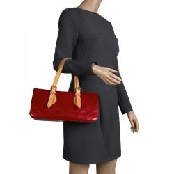 Pre Owned Louis Vuitton Pomme D'Amour Monogram Vernis Rosewood Avenue Bag