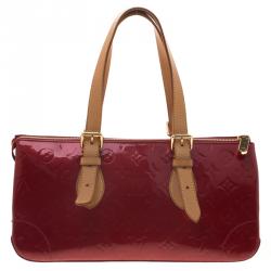 Pre Owned Louis Vuitton Pomme D'Amour Monogram Vernis Rosewood Avenue Bag