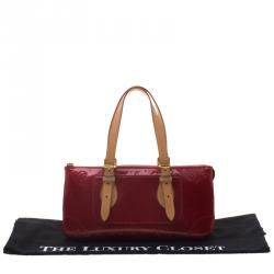 Pre Owned Louis Vuitton Pomme D'Amour Monogram Vernis Rosewood Avenue Bag