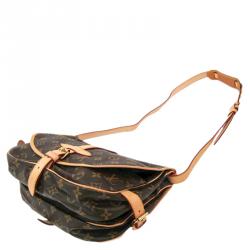 Pre Owned Louis Vuitton Monogram Canvas Saumur 30 Bag