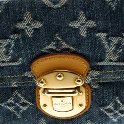 Pre Owned محفظة لوي فيتون اميليا دنيم مونوغرامي زرقاء