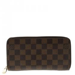 Louis Vuitton Damier Ebene Canvas Zippy Wallet