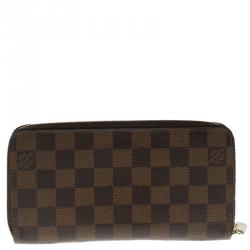 Louis Vuitton Damier Ebene Canvas Zippy Wallet