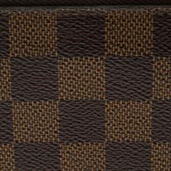 Louis Vuitton Damier Ebene Canvas Zippy Wallet