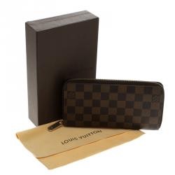 Louis Vuitton Damier Ebene Canvas Zippy Wallet