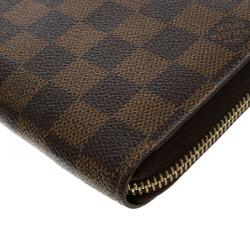 Louis Vuitton Damier Ebene Canvas Zippy Wallet