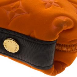 مملوكة مسبقًا Louis Vuitton Orange Monogram Neoprene Limited Edition Scuba Clutch