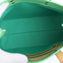 Pre Owned Louis Vuitton Peppermint Monogram Vernis Reade PM Bag