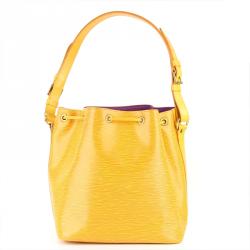 مملوكة مسبقًا حقيبة لوي فيتون نوي صغيرة جلد أيبي صفراء تاسيل