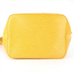 مملوكة مسبقًا حقيبة لوي فيتون نوي صغيرة جلد أيبي صفراء تاسيل