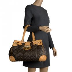 LOUIS VUITTON Etoile Shopper Monogram Canvas Shoulder Bag Brown