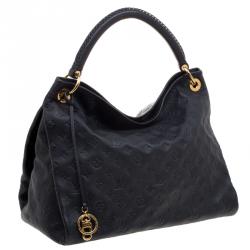 Pre Owned Louis Vuitton Black Monogram Empreinte Leather Artsy MM Bag