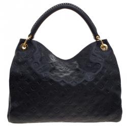 Pre Owned Louis Vuitton Black Monogram Empreinte Leather Artsy MM Bag