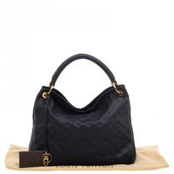 Pre Owned Louis Vuitton Black Monogram Empreinte Leather Artsy MM Bag