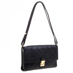 Pre Owned Louis Vuitton Black Monogram Empreinte Leather Fascinante Shoulder Bag