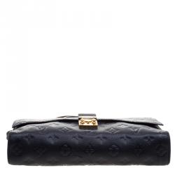 Pre Owned Louis Vuitton Black Monogram Empreinte Leather Fascinante Shoulder Bag